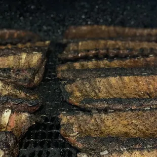 Ribs that were smoked perfect