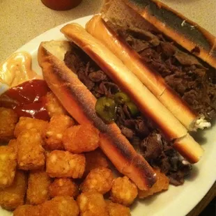 They bring you a burnt cheesesteak and then tell you they're out of cheese sauce. Enjoy...