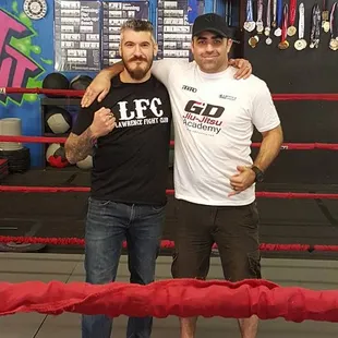 Lawrence Fight Club coach Zak Bucia and Rivers BJJ Coach Trevor Rivers
