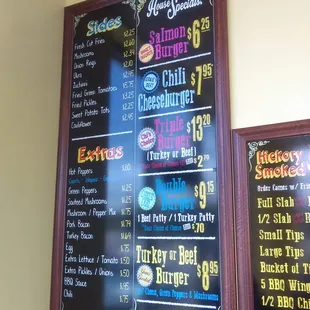 More menu boards