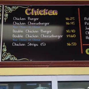 What tha What?!?  They got a chicken burger up in this joint too?!?