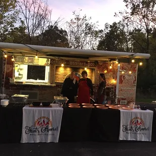 Set up and ready to serve