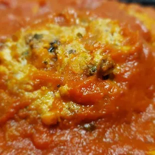 a close up of a plate of food