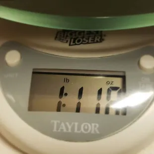 Dinner lasagna is over a pound