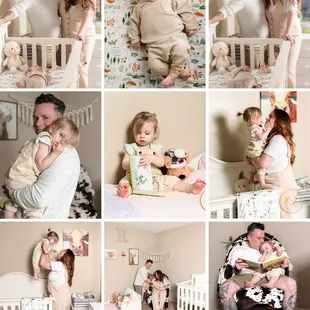 At home newborn lifestyle nursery set