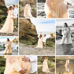 Beach maternity session
