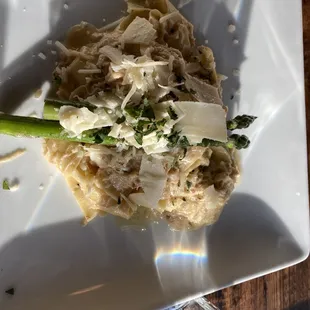 Amore Special: crab Pappardelle! So good! The pasta was ribbon thin and perfectly prepared.