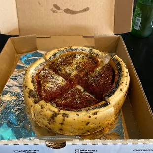 7inch 7&quot; Supreme Chicago Style Deep Dish Pizza