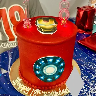 Iron Man Snickerdoodle cake