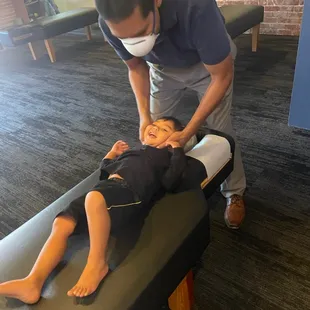 Dr. Eric treats the whole family!