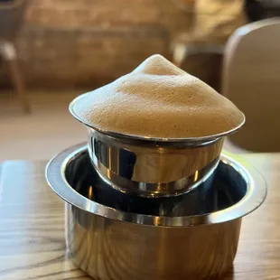 filter coffee - a little bitter, needs sugar