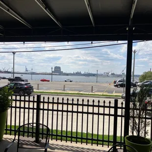 View from outdoor dining area