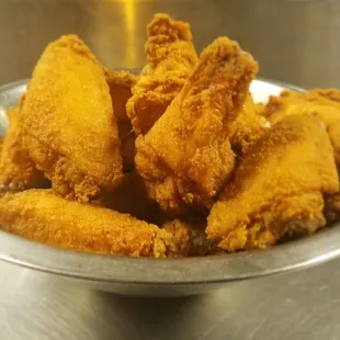 a plate of fried chicken