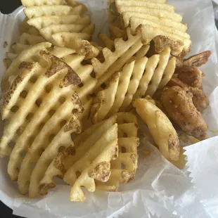 Waffle fries