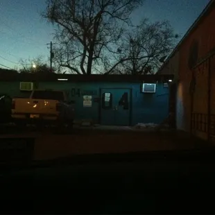 View from parking lot..
