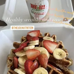 Protein waffle , The pecan coffee
