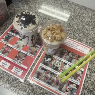 Cookies &amp; cream and Cinnamon Toast Crunch! Delicious!