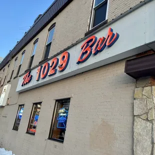 the front of the building