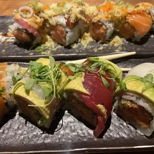 sushi and sashimi, food, sashimi, sushi