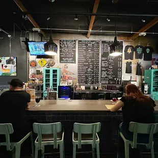 Counter and tap menu.