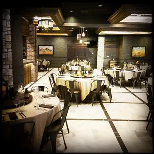 the dining area of a restaurant