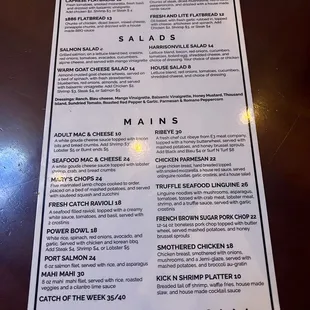 Menu part 1