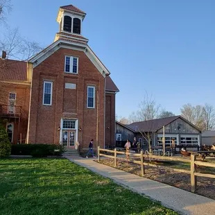 Also used as a school,  part of playground still exists!