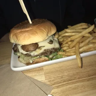 MUSHROOM SWISS BURGER