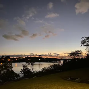 Sunset view from the patio