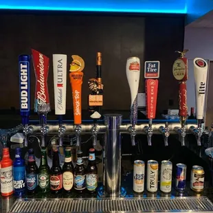 Opening day tap display.