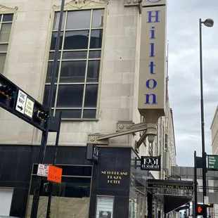 The 1931 Sign below Hilton