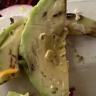 Avocado, ?? This does not belong in a Cobb salad in this condition.