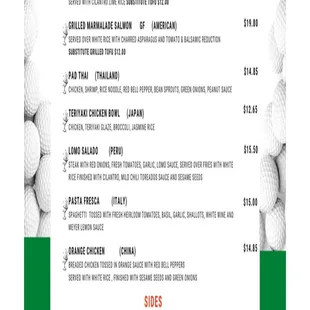 Current Menu 10.10.2020