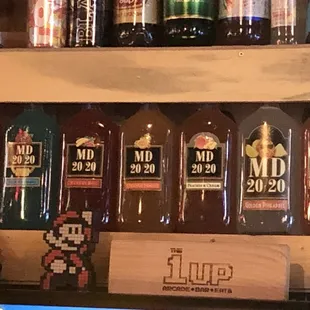 If you feel the need to relive your young drinkin days, Mad Dog 20/20 is $0.50 a shot! Lol