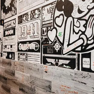 graffiti on the wall