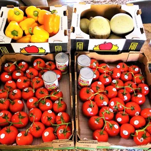 20171004 Tomatoes, Melons and Peppers from MOM