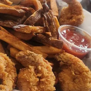 Shrimp and fries
