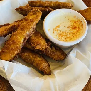 Fried pickles.