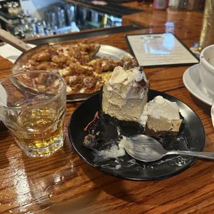 Coffee cheesecake with Ice Cream &amp; Makers Mark