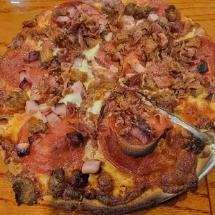 Meat lovers personal pizza
