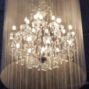 Beautiful chandeliers.