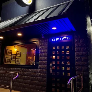 the front of the restaurant