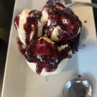 Blackberry brownie