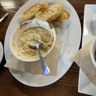 Crab artichoke dip.