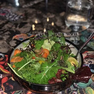 The Basic AF Salad with vinegarette