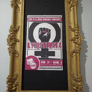 Framed Lysistrata poster