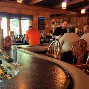 Enjoy a drink at the bar