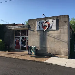 the front of the restaurant