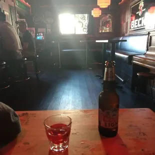 Later afternoon drinks.