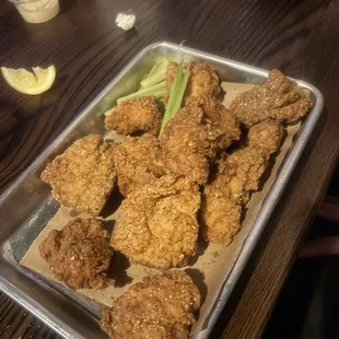 Garlic rosemary dry rub wings